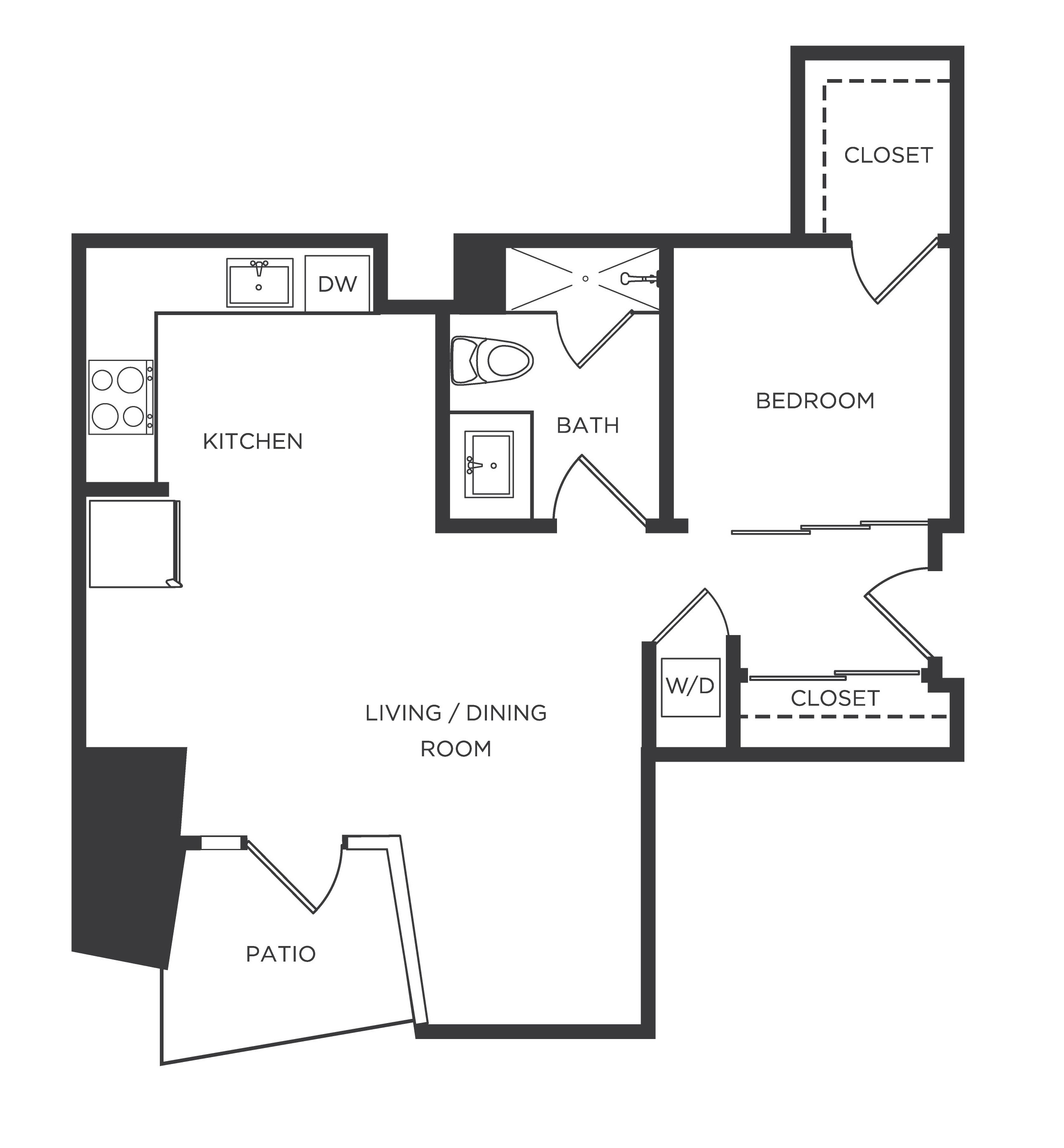 Floor Plan Image of Apartment Apt 1008